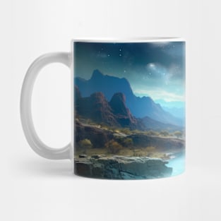 Landscape Magical Dimension Fantastic Planet Surrealist Mug